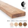 MoonTree Rustic Floating Shelf, 60 x 15 x 3.8 cm, Untreated view 2
