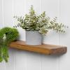 MoonTree Rustic Floating Shelf, 60 x 15 x 3.8 cm, Untreated view 3