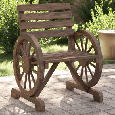 Outdoor Furniture, Garden Chairs, 2 Pieces, 58 x 58 x 78.5 cm, Solid Fir Wood