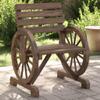 Outdoor Furniture, Garden Chairs, 2 Pieces, 58 x 58 x 78.5 cm, Solid Fir Wood view 1