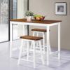 Furniture Set, Kitchen and Dining Room Set, Bar Table and Stools, 3-Piece, Solid Wood view 1