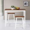 Furniture Set, Kitchen and Dining Room Set, Bar Table and Stools, 3-Piece, Solid Wood view 3