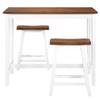 Furniture Set, Kitchen and Dining Room Set, Bar Table and Stools, 3-Piece, Solid Wood view 4