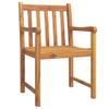 Set of 4 Outdoor Garden Chairs, Solid Acacia Wood view 3