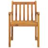 Set of 4 Outdoor Garden Chairs, Solid Acacia Wood view 4