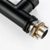 JMRTQMEC Simple Matte Black Copper Kitchen Faucet, Deck-Mounted Single-Handle Cold-Water Faucet view 3