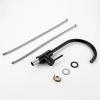 JMRTQMEC Simple Matte Black Copper Kitchen Faucet, Deck-Mounted Single-Handle Cold-Water Faucet view 4