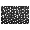 Indoor and Outdoor Doormat, Decorative, Washable, Black with Dots, 32 x 20 in view 1