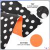 Indoor and Outdoor Doormat, Decorative, Washable, Black with Dots, 32 x 20 in view 3