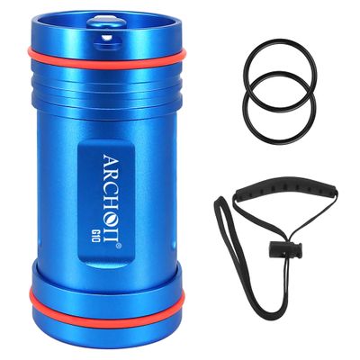 ARCHON Waterproof Aluminum Alloy Car Key Case, Keychain Dry Box for Swimming, Diving and Boating, Small Bag, Blue