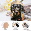 Beech Wood and Iron Bookends with Colorful Dots and Dog Design view 4