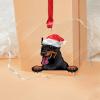 Dog's First Christmas Dog Tag Butterfly Acrylic Ornament view 3