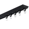 Heavy-Duty Aluminum Ceiling Curtain Track, Black, 1.8 m/6 ft view 1