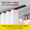 Heavy-Duty Aluminum Ceiling Curtain Track, Black, 1.8 m/6 ft view 3