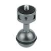 NovelGoal Aluminum Ball Head Mount, 2.5 cm, 1/4-Inch Screw Adapter, for Hero 13/12/11/10/9 Cameras and Lights (Titanium) view 4