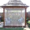 Transparent Waterproof PE Outdoor Curtain with Grommets, 4 m x 3.5 m view 1