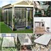 Transparent Waterproof PE Outdoor Curtain with Grommets, 4 m x 3.5 m view 4