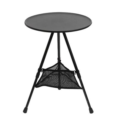 Folding Camping Table, Portable and Adjustable, for Picnics, Garden, Grilling, Triangular Outdoor Table, Easy to Store (Black B)
