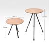 Folding Camping Table, Portable and Adjustable, for Picnics, Garden, Grilling, Triangular Outdoor Table, Easy to Store (Black B) view 2