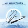 Wireless Bluetooth Adapter Cable for ATH-IM04/IM03/IM02, BT 5.4 Low Latency, 39-Hour Playback, Controller & Microphone, Black view 3