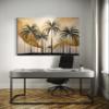 Feeby Canvas Wall Art - Tropical Palms Botanicals - 45 x 30 cm view 3