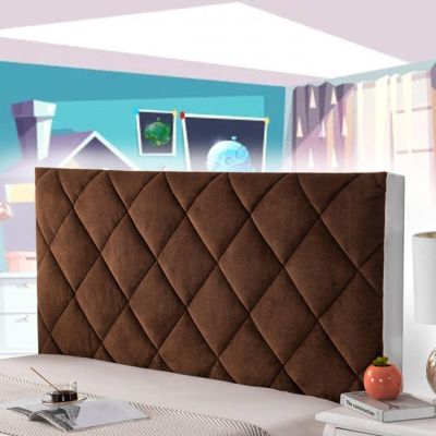 Modern Stretch Headboard Cover for King-Size Beds, Brown, 150 cm