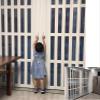 Large Folding Accordion Interior Door for Garage, Barn, Laundry Room, or Balcony view 1