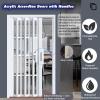 Large Folding Accordion Interior Door for Garage, Barn, Laundry Room, or Balcony view 3