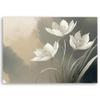 Feeby Abstract Beige Flower Wall Art, Nonwoven, 120 x 80 cm view 2