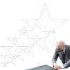 Generic Acrylic Star Sewing Template, 6 Sizes, 15 x 15 cm view 1
