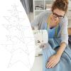 Generic Acrylic Star Sewing Template, 6 Sizes, 15 x 15 cm view 2