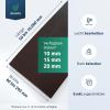 diconfa Premium Scraper Edge, 200 x 800 x 20 mm, Fabric-Reinforced view 2