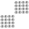 SEWOART 2 Sets Aluminum Tealight Cups, 100 Pieces Each view 1