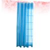 Levemolo Voile Curtain with Star Pattern, Light-Transmitting, Modern, Blue view 2