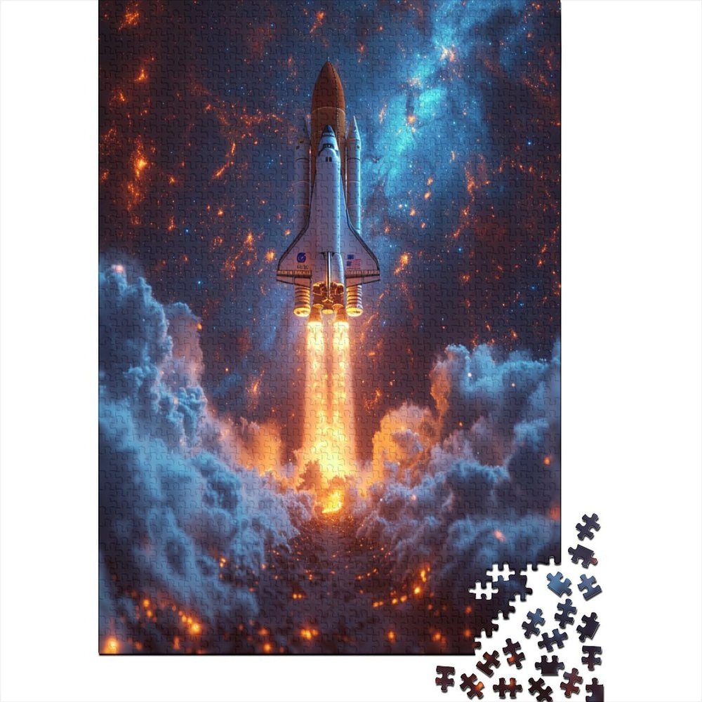 Space Shuttle Puzzle for Adults, 1,000 Pieces, 75 × 50 cm