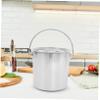 PRETYZOOM Food-Safe, Leakproof Stainless Steel Milk Bucket with Lid and Handle, Large Capacity view 4
