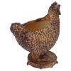 TOPINCN Chicken-Shaped Resin Planter with Drainage Design view 1