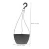 Happyyami Self-Watering Plastic Hanging Planters, Barrel-Shaped, 2-Pack view 2