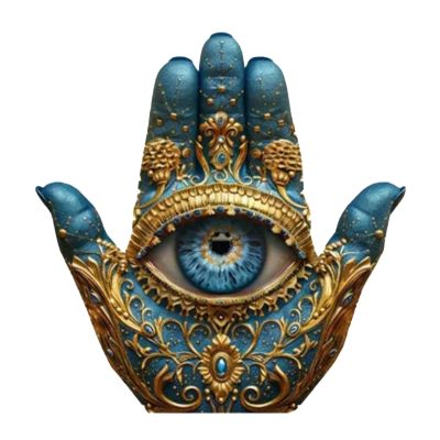 Nankoyal Evil Eye Hand Home Decor, Palm Sculpture and Hand Statue