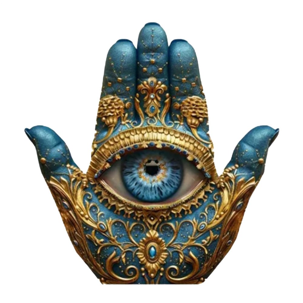 Nankoyal Evil Eye Hand Home Decor, Palm Sculpture and Hand Statue