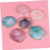 Blue Resin Paint Palette with Gold Rim, Bowl-Shaped for Nail Art view 3