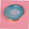 Blue Resin Paint Palette with Gold Rim, Bowl-Shaped for Nail Art view 4