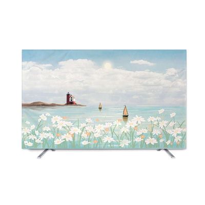 Yoeoefuo TV Protective Cover 32–85 in, Dustproof Decorative Universal Screen Cover (Style 4, 40 in)