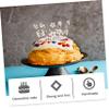 TOYANDONA 2-Piece Crown Cake Toppers, Elegant Cake Decorations view 2