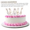 TOYANDONA 2-Piece Crown Cake Toppers, Elegant Cake Decorations view 3