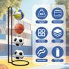 YapitHome 4-Tier Ball Stand, Freestanding Ball Rack view 3