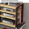 Printer Shelf Stereo Cabinet Hi-Fi Rack, Style 3, 4-Tier, 40 x 35 x 48 cm view 3