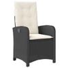 qohoio 9-Piece Garden Dining Set with Cushions, Table and Chairs, Black PE Rattan view 3