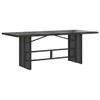qohoio 9-Piece Garden Dining Set with Cushions, Table and Chairs, Black PE Rattan view 4