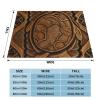 RLDOBOFE Reversible Flannel Throw Blanket, 127 x 101.6 cm, Hawaiian Tapa Honu Turtle view 2